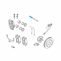 OEM 2005 Dodge Ram 1500 Sleeve-Brake CALIPER Diagram - 5166550AA