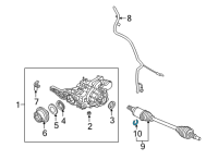 OEM 2022 Ford Maverick CIRCLIP - INNER Diagram - NZ6Z-3B498-A