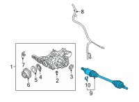 OEM 2022 Ford Maverick SHAFT ASY Diagram - NZ6Z-4K138-A