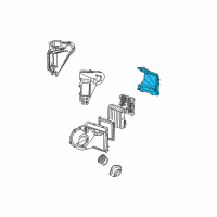 OEM GMC Safari Case, A/C Evaporator Diagram - 52468396