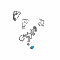 OEM 2005 GMC Safari Motor Kit, Blower (W/ Impeller) Diagram - 52498870