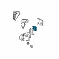 OEM 2002 GMC Safari Filter, Water, Core Diagram - 52452837
