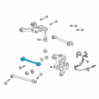 OEM Acura RLX Arm, Right Rear Control Diagram - 52340-TY3-A00