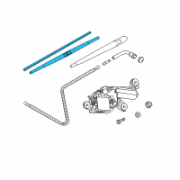 OEM 2007 BMW X3 Rear Wiper Blade Diagram - 61-62-3-428-599