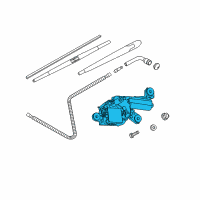 OEM 2009 BMW X3 Rear Window Wiper Motor Diagram - 67-63-6-917-907