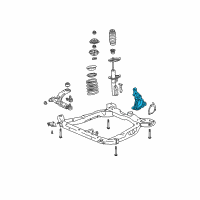 OEM Saturn Ion Steering Knuckle Diagram - 19303851