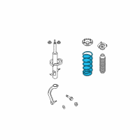 OEM Infiniti G35 Front Coil Spring Diagram - 54010-CM31B