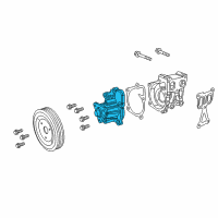 OEM 2019 Jeep Cherokee Water Pump Diagram - 68046026AA