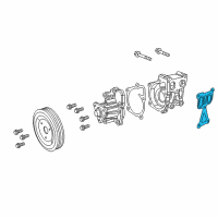 OEM 2018 Jeep Compass Gasket-Water Pump Outlet Diagram - 5047390AA