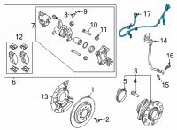 OEM 2021 Hyundai Sonata Wiring-E.P.B Conn EXTN, LH Diagram - 59795-L7000