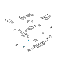 OEM 2000 Chevrolet S10 Insulator, Exhaust Muffler Front Hanger Diagram - 15648294