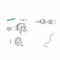 OEM 2006 Jeep Liberty Axle Shaft Diagram - 5066057AB