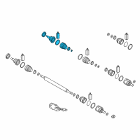 OEM Kia Joint Kit-Front Axle Differential Diagram - 49582D4150