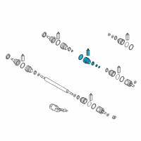 OEM Hyundai Boot Kit-Front Axle Wheel Side Diagram - 49581-C1000