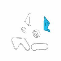 OEM 2003 Infiniti QX4 Bracket-Idler Pulley Diagram - 11926-AL510