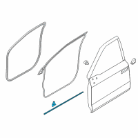 OEM 2021 Ford F-150 Lower Weatherstrip Diagram - FL3Z-1820758-B