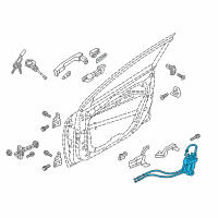 OEM 2017 Hyundai Elantra Latch Assembly-Front Door, LH Diagram - 81310-F2030