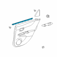 OEM 2018 Toyota Yaris Belt Weatherstrip Diagram - 68173-0D210