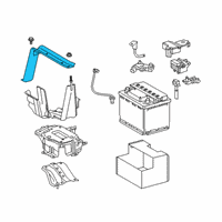 OEM Lexus RX450hL Clamp Sub-Assy, Battery Diagram - 74404-48190