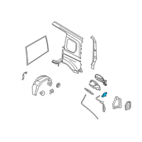 OEM 2020 Ford Transit Connect Latch Diagram - DT1Z-6128610-B