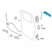 OEM 2013 Ram 3500 Exterior Door Diagram - 1GH261BUAG