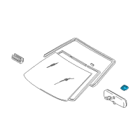 OEM 1997 Toyota Land Cruiser Mirror Inside Cover Diagram - 87834-20080-B6