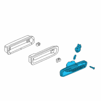 OEM Honda Light Assembly, Left Rear Side Marker Diagram - 33655-SV4-A01