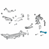 OEM Mercury Lateral Strut Diagram - 9E5Z-5500-B