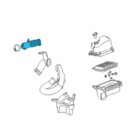 OEM 2009 Toyota Matrix Hose Assembly, Air Clean Diagram - 17880-0T040