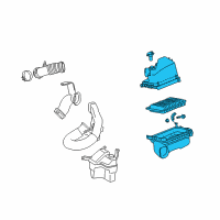 OEM 2012 Toyota Matrix Air Cleaner Assembly Diagram - 17700-0T043