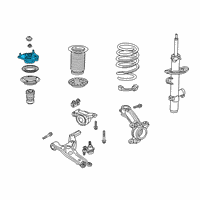 OEM Acura RDX Rubber, Front Damper Mt Diagram - 51670-TJB-A01