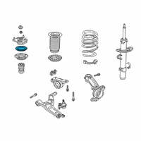 OEM 2021 Acura RDX Bearing, Front Shock Absorber Mount Diagram - 51726-TVA-A02