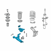 OEM Acura RDX Lower Arm Complete , Front Diagram - 51350-TJB-A03