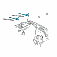 OEM 2000 Chevrolet Blazer Wiper Arm Diagram - 15043065