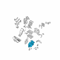 OEM Hyundai Santa Fe Case-Heater & Evaporator, RH Diagram - 97135-0W000
