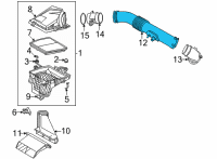 OEM Hyundai Tucson HOSE ASSY-AIR INTAKE Diagram - 28130-P0400