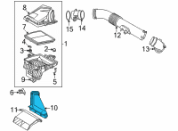 OEM 2022 Hyundai Tucson DUCT ASSY-AIR Diagram - 28210-P0400