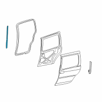 OEM 1997 Oldsmobile Silhouette Front Weatherstrip Diagram - 15889122