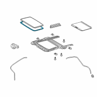 OEM 2010 Toyota Matrix Weatherstrip Diagram - 63251-02060