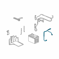 OEM 2011 Honda Ridgeline Cable Assembly, Ground Diagram - 32600-SJC-A01