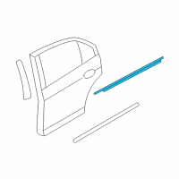 OEM 2010 Mercury Milan Belt Weatherstrip Diagram - 6E5Z-5425597-C