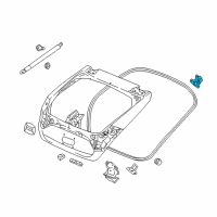 OEM 2018 Honda Civic Hinge, Passenger Side Tailgate Diagram - 68210-TGG-A00ZZ