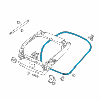 OEM 2019 Honda Civic Weatherstrip, Tailgate Diagram - 74440-TGG-A01