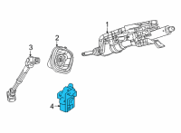 OEM Jeep Grand Cherokee L MODULE-STEERING COLUMN Diagram - 68414987AE