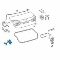 OEM Lexus ES300h Motor Assembly, Luggage Diagram - 85790-33020