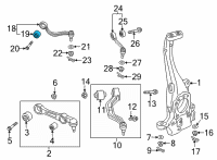 OEM 2015 Hyundai Genesis Bush-Upper Arm Diagram - 54443-B1500