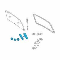 OEM 2001 Ford Escape Hinge Diagram - YL8Z-78420A68-BA