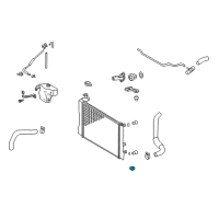 OEM Toyota Matrix Radiator Assembly Lower Support Diagram - 16535-0H100