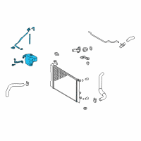 OEM 2009 Toyota Corolla Reservoir Assembly Diagram - 16470-0T040