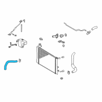 OEM 2012 Toyota Matrix Upper Hose Diagram - 16572-0H150